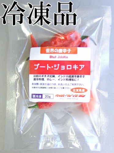 国産　生 ブート・ジョロキア(レッド) 20g  冷凍品